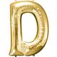 34in Gold Letter Balloon (D)
